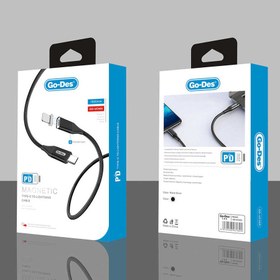 Resim Go Des UC-505 Magnetic Type-C To Lightning PD Kablo - Siyah 