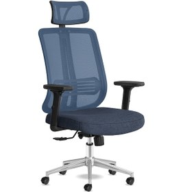 Resim Calitteoyuncukoltuk Calitte Yönetici Çalışma Koltuğu | Spark Başlıklı | Mavi Krom 