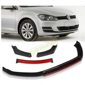Resim Volkswagen Polo Ön Tampon Altı Lip 4 Parça 2014-2018 
