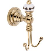 Resim Pure Geometrik Siyah Altın - Pvd Gold Ikili Askılık Aks-205 Çok Renkli 