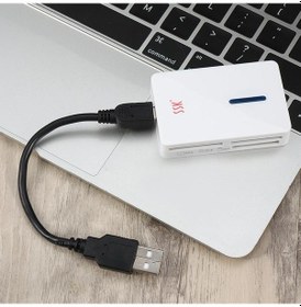 Resim Sıcak Ssk Scrm016 Hepsi Bir Arada Usb2.0 Kart Okuyucu Xd/ms/sd/m2/micro Sd/cf Bilgisayar İçin Süper Hızlı Çoklu Akıllı Bellek Usb Kart Okuyucu - 