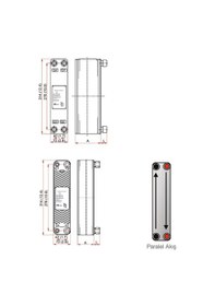Resim Mıt Mb-04 Lehimli Tip Plakalı Isı Eşanjör (16 Plakalı) 