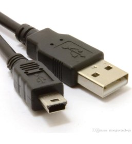 Resim Wozlo 5 Pin Mini USB Mp3 Mp4 Kamera Navigasyon Ps3 Dualshock Kol Şarj Kablosu 1.8mt 