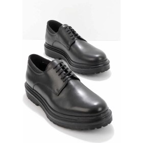 Resim Bambi Siyah Leather Erkek Oxford Ayakkabı E01600272903 