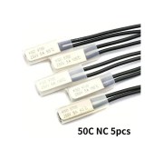 Resim Topshop1 5 Adet Ksd9700 50c Nc Termostat Metal Sıcaklık Anahtarı 5a250v 