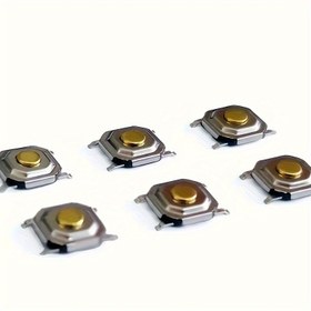 Resim 20 adet Dokunmatik Push Buton Switch Seti, 4-Pin SMT Anlık İletişim, DIY Elektronik Bileşeni, Bakır Kontakları, Düşük Voltaj ≤36V İşlemi - Oda Elektrik Projeleri için İdeal 