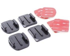 Resim Sanger GP10 Aksiyon Kamera 2 Düz 2 Oval Yapışkanlı Aparat 