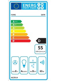 Resim Ferre D079 Tek Camlı Dokunmatik 60 Cm Davlumbaz 