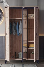 Resim SANDALİE Arda Genç&çocuk Odası Takımı Atlantik Çam/koyu Lacivert 