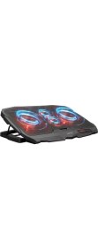 Resim Nusrat Bilişim Addison Rampage Ad-Rc4 Coldbreeze Kırmızı Ledli Işıklı Fan 15"-17" Notebook Soğutucu Stand 