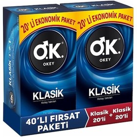 Resim Okey Klasik Prezervatif 40'lı 