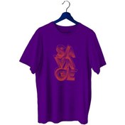 Resim Bluu Savage Sporcu T-Shirt Bisiklet Yaka (528819275) Mor 