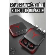 Resim Techno Stock Bluetooth Kulaklık Powerbank Özelliği Yüksek Ses Kaliteli Tws Kulaklık 