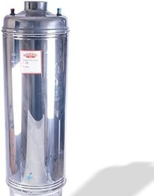 Resim Paslanmaz Termosifon basınçlı Katı Yakıt Soba Boyu :110 cm üst kazanı, Banyo Sobası üst kazanı 