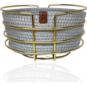 Resim Yuvaralak Ekmek Sepeti Gri 