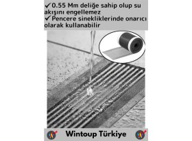 Resim Wintoup Premium Seri Suya Dayanıklı Gider Süzgeci Sineklik Tamir Kiti Bant 0.55 mm 12 cm x 4 Metre 3 Adet 