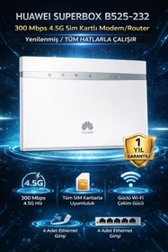 Resim Huawei Superbox B525-232 300 Mbps 4.5G Sim Kartlı Modem/Router (Yenilenmiş / TÜM HATLARLA ÇALIŞIR) 
