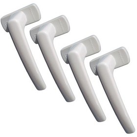 Resim 4 Adet Beyaz PİMAPEN® Marka Pencere Kolu (Aluminyum) 