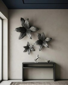 Resim Naga Lilly Flower İron Silver Antique 80 cm - El işi Dövme Pirinç 