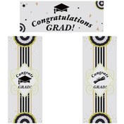 Resim Yunboo Mezuniyet Fotoğraf Çekimi İçin 3'lü Vinil Pano Seti - 125x45cm Parti Dekoru 