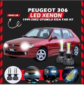 Resim Peugeot 306 1999-2002 Kısa Far Uyumlu Şimşek Etkili Led Xenon Pro Series H7 