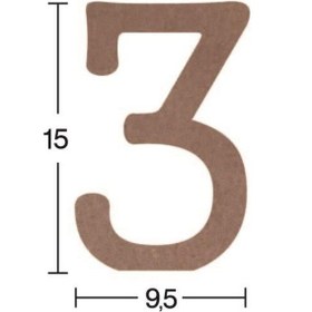 Resim Rakam Ahşap Obje 18Mm - 3 