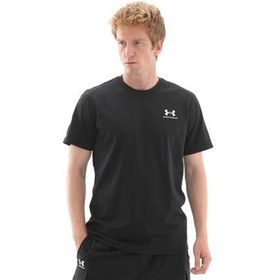 Resim Under Armour Ua Icon Hwt Tee Taping Erkek T-Shirt Siyah 