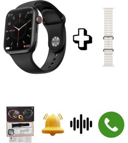 Resim GoMarkt Xiaomi Mi Lite 11 Uyumlu iPhone 15 Uyumlu Watch 9 Tasarımlı T900 ProMax Akıllı Saat Kordon Hediyeli 