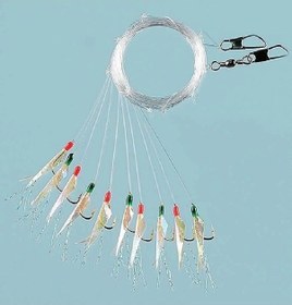 Resim Fladen Sabiki F1292 Hook Daylight 10 Lu İstavrit Çaparisi No:5 