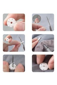 Resim Vi Caro Yorgan Kılıfı Ve Nevresim Sabitleyici Çarşaf Tutucu Klips Düğme Kılçık Iğne Seti 