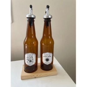 Resim Yağdanlık Takımı 2'li Standli 3 Parça Takım 