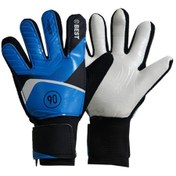 Resim Xindoker Çocuk Kaleci Eldiveni: Dayanıklı Lateks, Kaymazlı, Parmak Koruyucu, Kayışlı Bilek, Futbol Spor İçin Mavi 7 Numara Diğer 