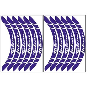Resim Pulsar Reflektör Mavi Büyük Jant Şeridi 