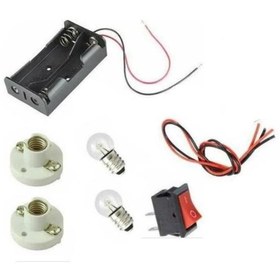 Resim Elektronikport Basit Elektrik Deney Seti (Seri - Paralel Lamba Deneyi) 