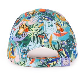Resim Milk&Moo Jungle Friends 4-6 Yaş Erkek Çocuk Şapkası - Turuncu, Nakışlı, Ayarlanabilir Yazlık 