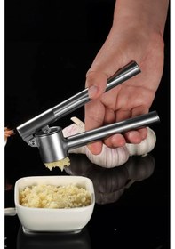 Resim Paslanmaz Çelik Sarımsak Ezici Dayanıklı Ve Pratik Mutfak Yardımcı Aparatı Çelik 