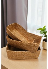 Resim Digithome 3 Lü Naturel Organizer Sepet -pnl-ph39 S/3 Ahşap 
