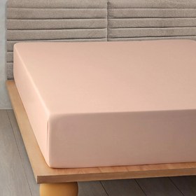 Resim English Home Çift Kişilik Lastikli Çarşaf 160x200 cm Yavruağzı 