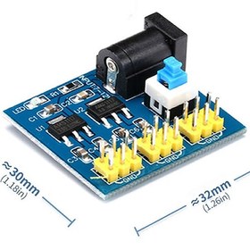 Resim 5V 3.3V - 2 Çıkışlı Voltaj Düşürücü Güç Kaynağı Modülü Ams1117 