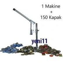 Resim Megaw Soda Gazoz Kapağı Kapatma Makinesi + 150 Kapak Şişe Kapatma Aleti 
