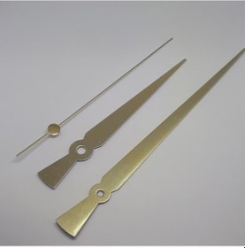 Resim Duvar Saat Mekanizması Için Uzun Akrep Yelkovan Seti - Gold Altın 