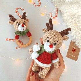 Resim Amigurumi Yılbaşı Geyik - Oyuncak 