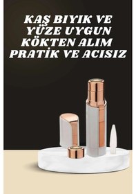 Resim Diyar-ı Fırsat Kaş Bıyık Ve Yüz Epilasyon Aleti Ve Titreşimli Yüz Temizleme Masaj Aleti İkili Set 