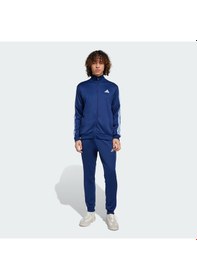 Resim Adidas Sportswear Basic 3-stripes French Terry Erkek Eşofman Takımı Mavi 