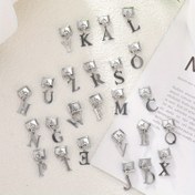 Resim 1 Adet DIY Harf Takı Bileklik, Kolye & Yüzük Seti - Minimalist Kolye Tasarımı, Günlük Giyim için Çok Yönlü Retro Çok Fonksiyonlu Aksesuar 