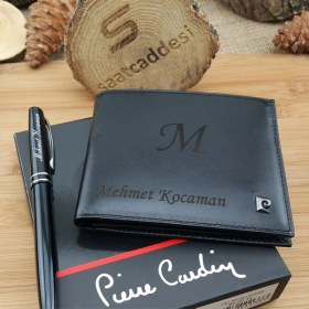 Resim Pierre Cardin İsme Özel Gerçek Deri Cüzdan 