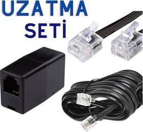Resim ADSL VDSL Modem Kablosu, RJ11 Kablo, Köken Telefon Kablosu, Ekleyici Seti 