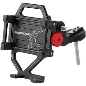 Resim Springsun Bisiklet Ve Akıllı Telefonlar İçin Ayarlanabilir Alüminyum Telefon Tutucu - Kaymaz Tasarım Siyah 