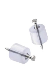 Resim GLASWEN Çivili Raf Pimi Duvar Dolap Mobilya Pimi Sert Plastik Raf Tutucu ŞefFaf 100 Adet Tekli (1 PAKET) 