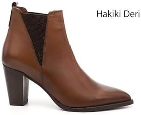 Resim GÖNDERİR Kadın Topuklu Hakiki Deri Chelsea Bot GKZB13439498 